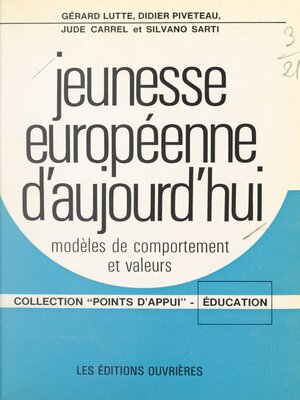 cover image of Jeunesse européenne d'aujourd'hui